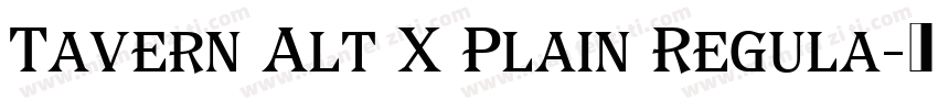 Tavern Alt X Plain Regula字体转换